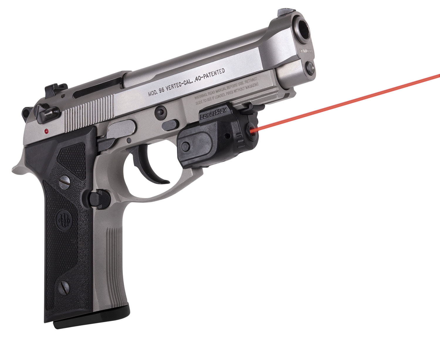 LaserMax GSLTNR Lightning Laser 5mW Red Laser with 650nM Wavelength, GripSense & Black Finish for 1