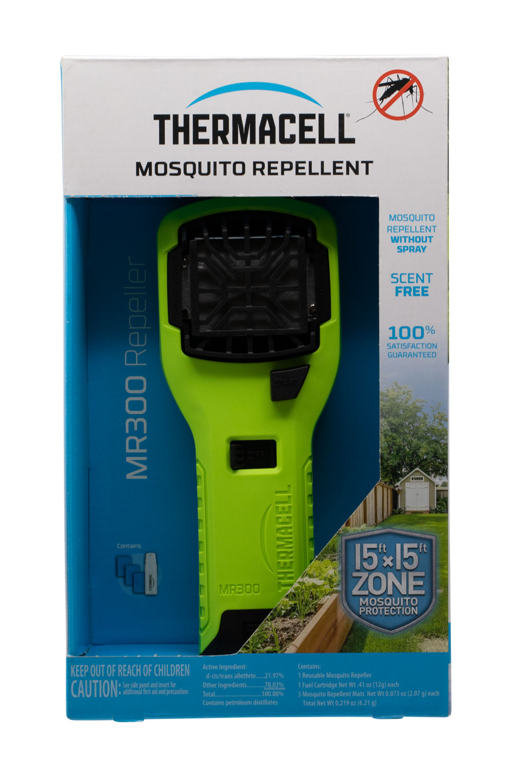 Hi Vis; Contains Fuel Cartridge 3 Thermacell MR300 Portable Mosquito Repeller 
