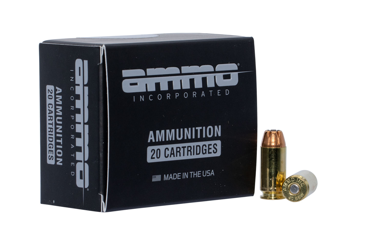 Ammo Inc 40180JHPA20 Jesse James Black Label 
40 S&W 180 GR Jacketed Hollow Point (JHP) 20 Bx/ 10 Cs