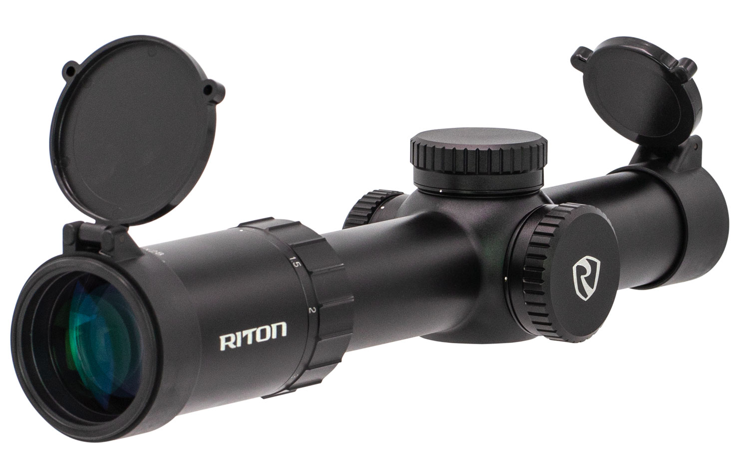 RITON OPTICS 52566 RTS Mod 7 Hunting 18x 28mm Obj 14217.5 ft  100 yds FOV 34mm Tube Black Matte Finish Illuminated Riton German 4 Mod 1 | 019962525667