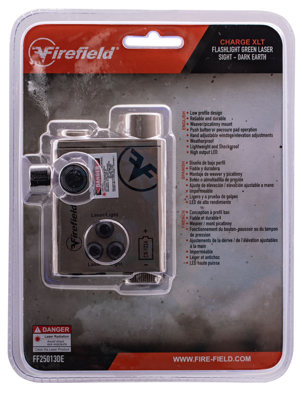 Firefield  Charge XLT Laser/Flashlight Green Laser/Flashlight AR Platform Picatinny/Weaver