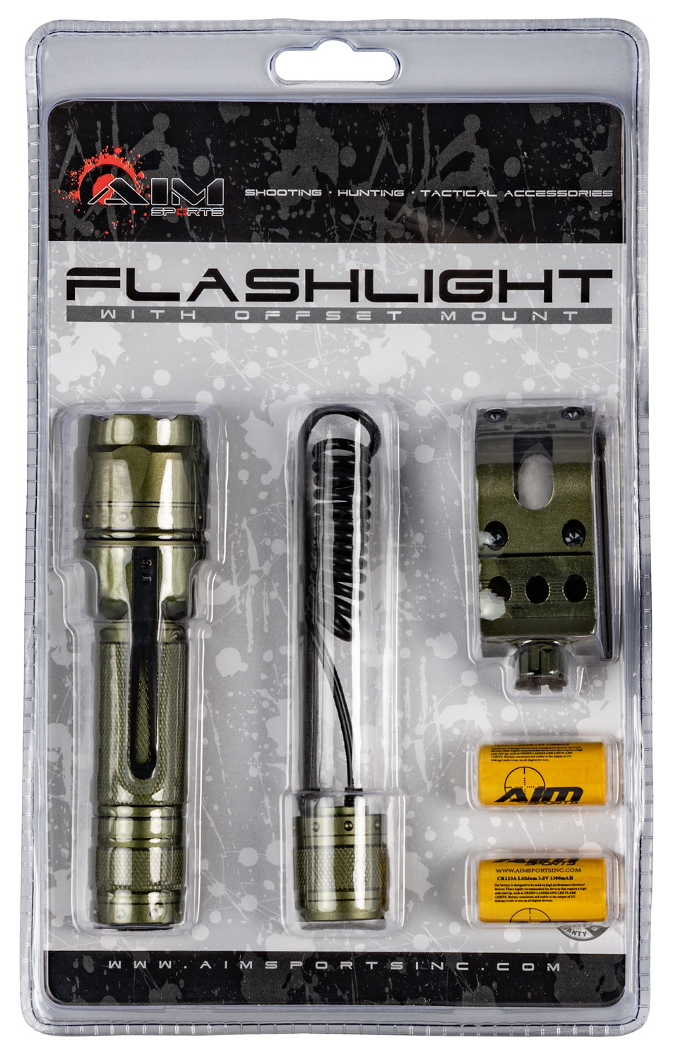 Aim Sports FHD180G Flashlight  
180 Lumens OD Green Aircraft Aluminum