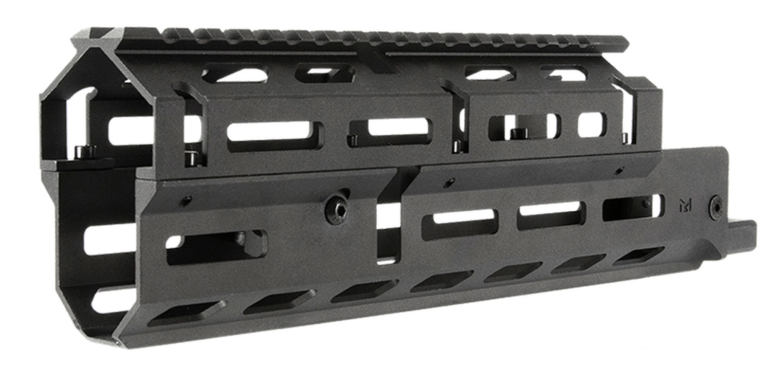 Aim Sports MMAK03 Handguard  Medium & Drop-in, M-LOK 2-Piece Style Made of 6061-T6 Aluminum with Black Anodized Finish for AK-47