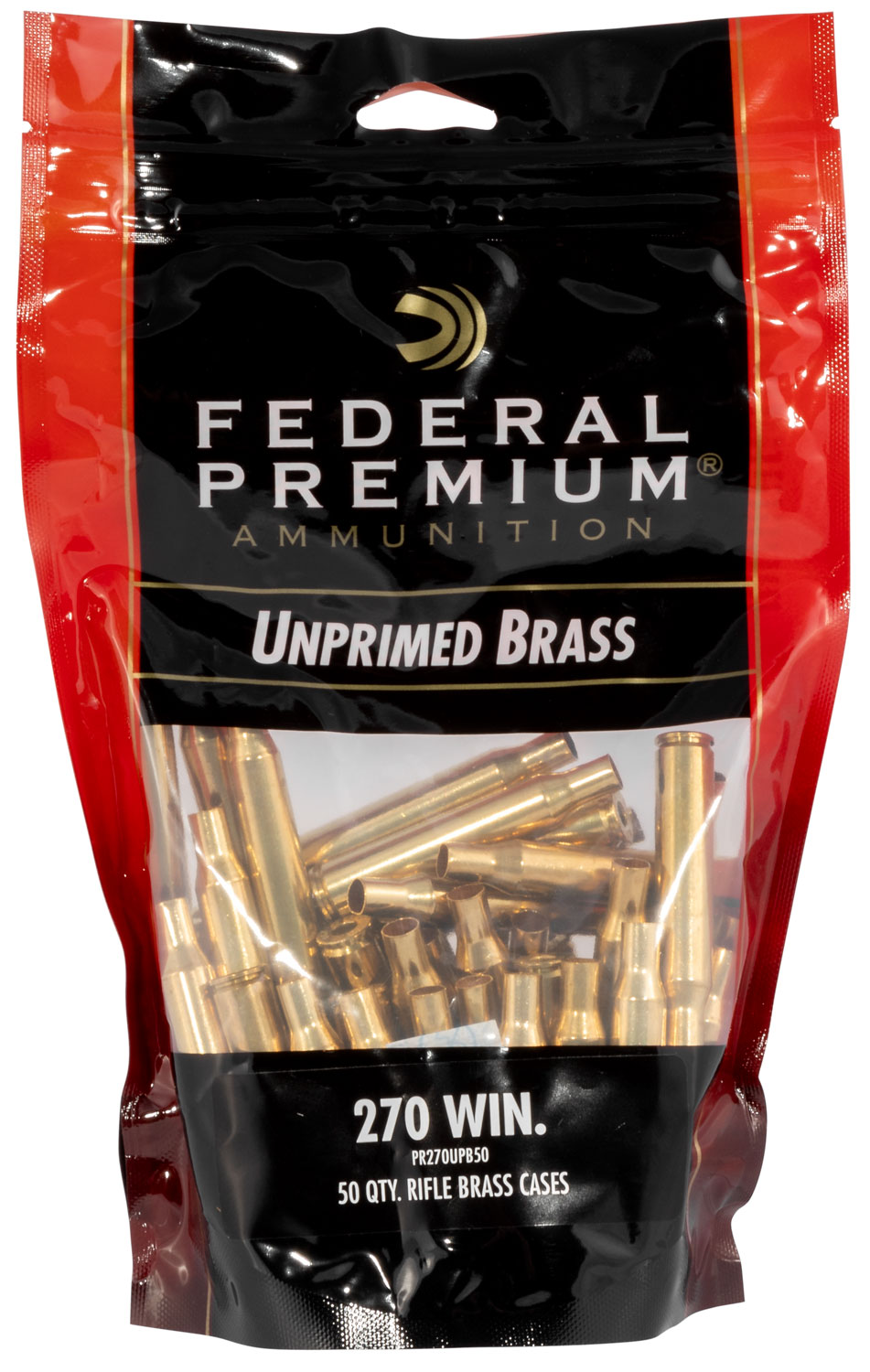 Federal PR270UPB50 Gold Medal  270 Win Rifle Brass 50 Per Bag