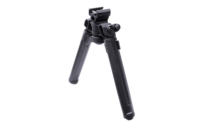 Magpul MAG941-BLK Bipod  made of Aluminum with Black Finish, 1913 Picatinny Rail Attachment, 6.30-10.30