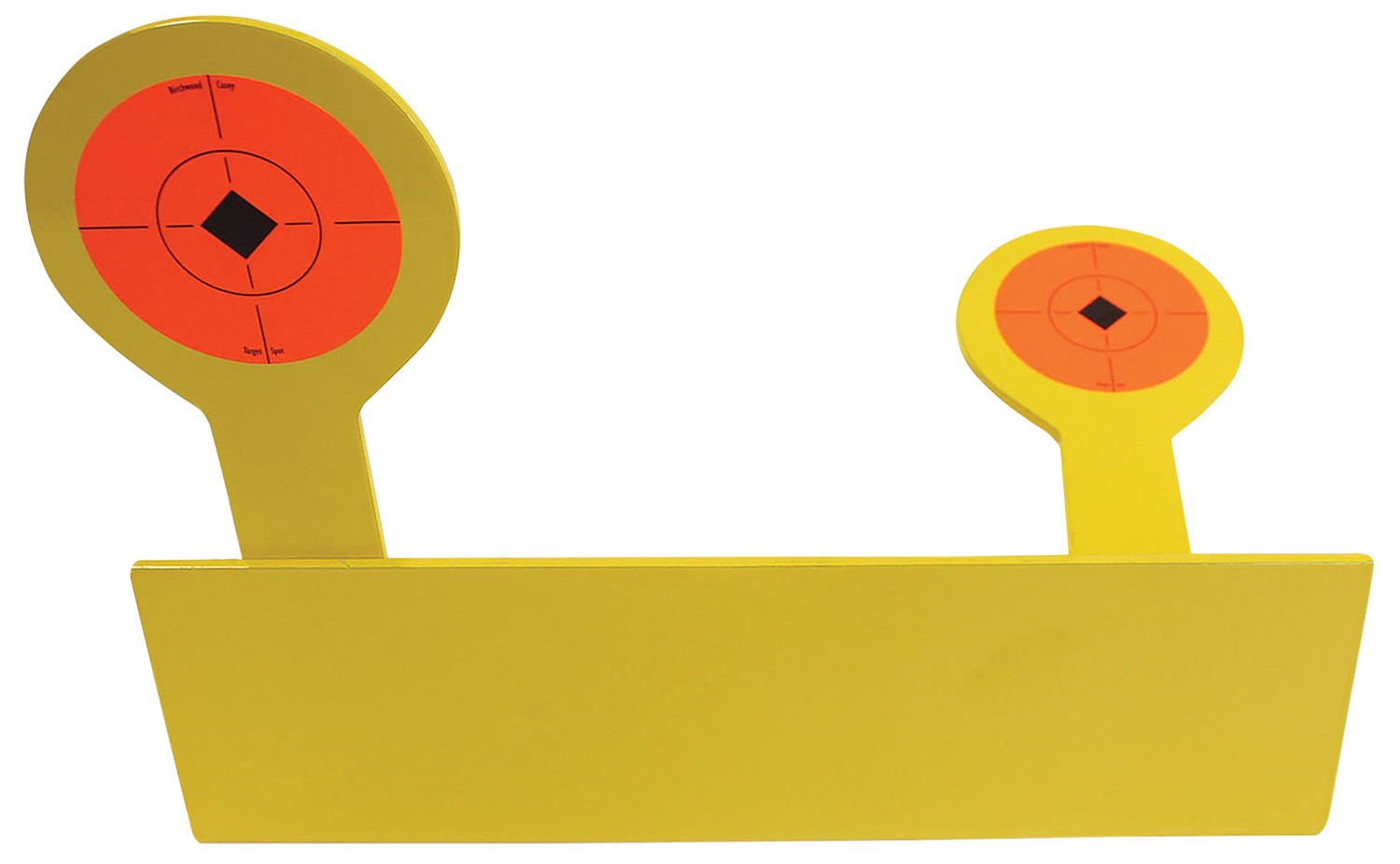 Birchwood Casey 47522 World of Targets Bushwacker Rimfire Pistol/Rifle Black/Orange AR400 Steel Circle w/Crosshair  Diamond | 029057475227