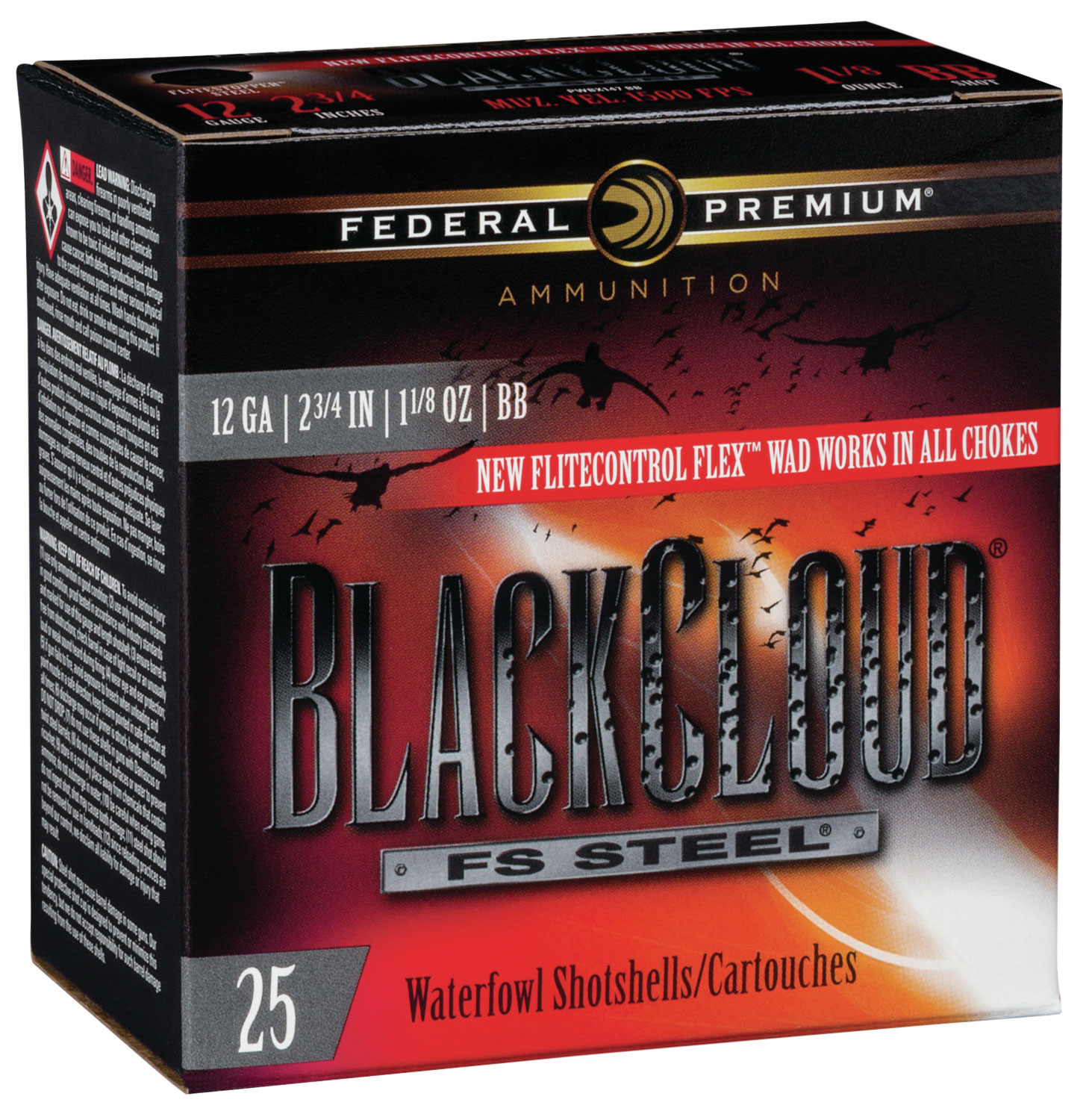 Federal PWBX147BB Black Cloud FS Steel 12 Gauge 2.75