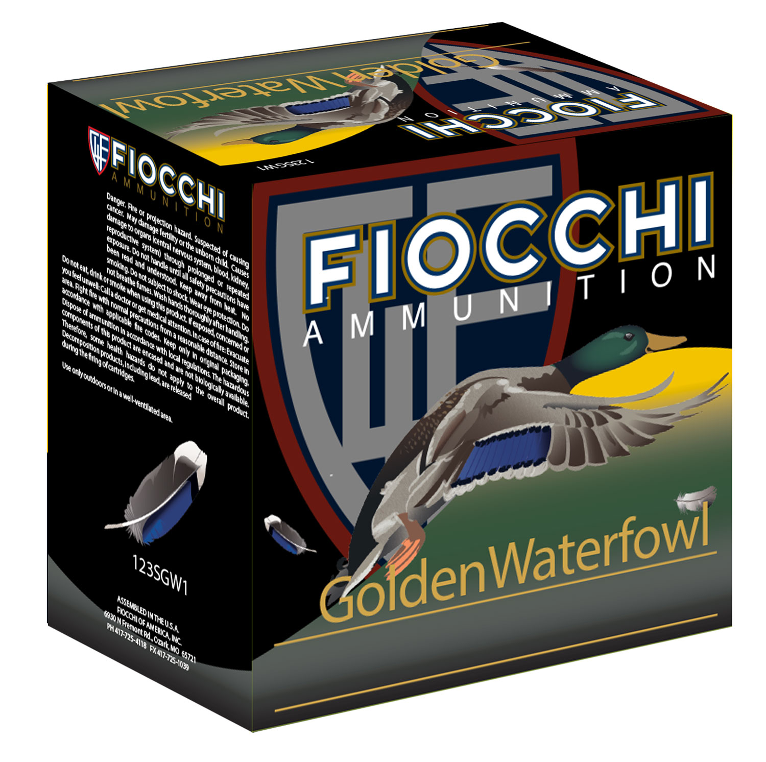 Fiocchi 123SGW1 Golden Waterfowl  12 Gauge 3