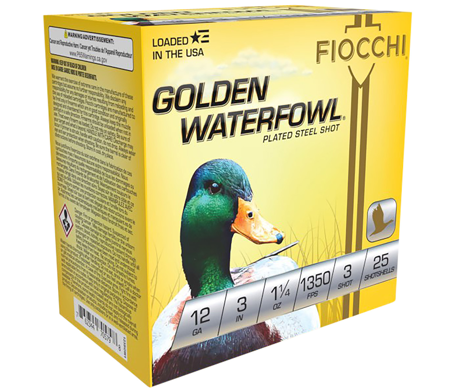 Fiocchi 123SGW3 Golden Waterfowl  12 Gauge 3
