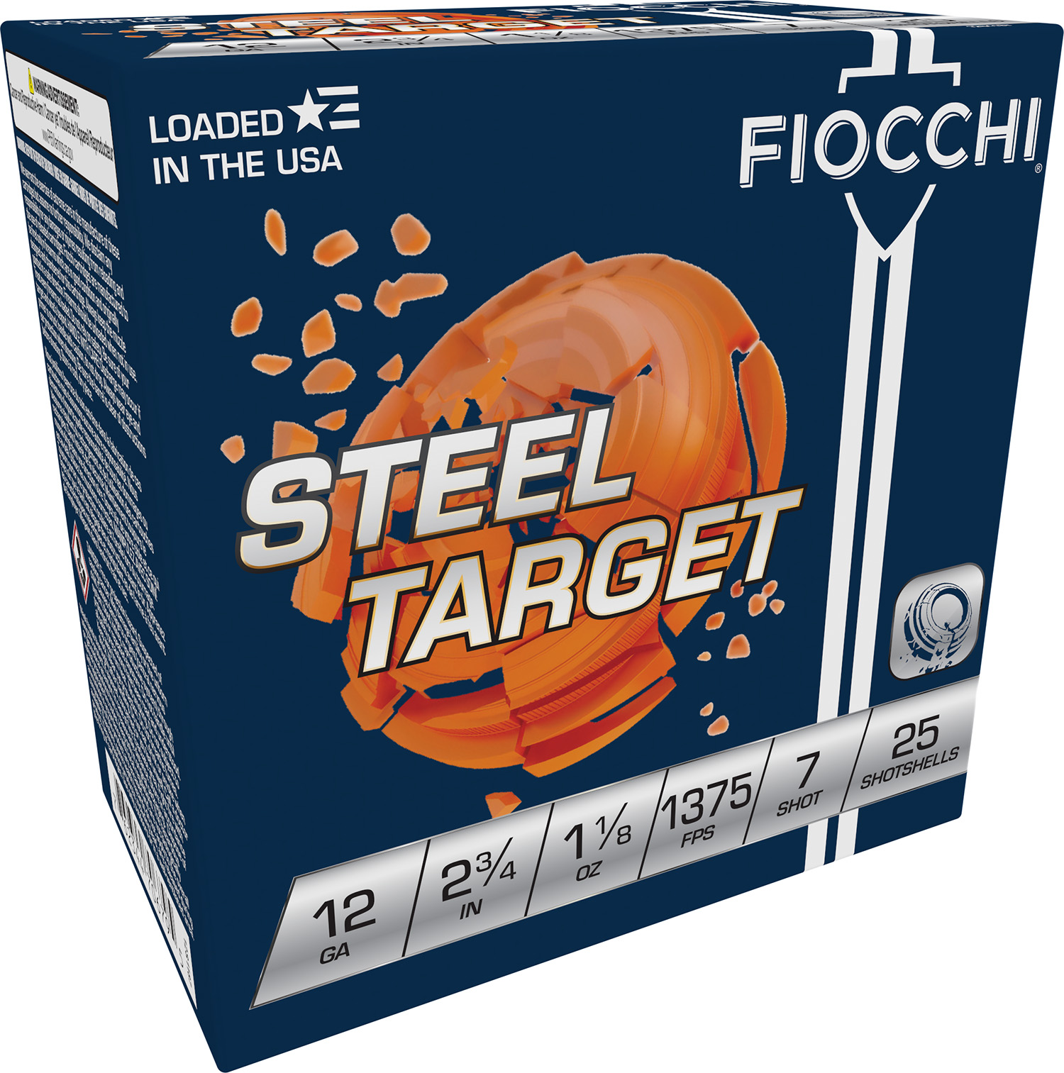 Fiocchi 12S1187 Steel Target  12 Gauge 2.75