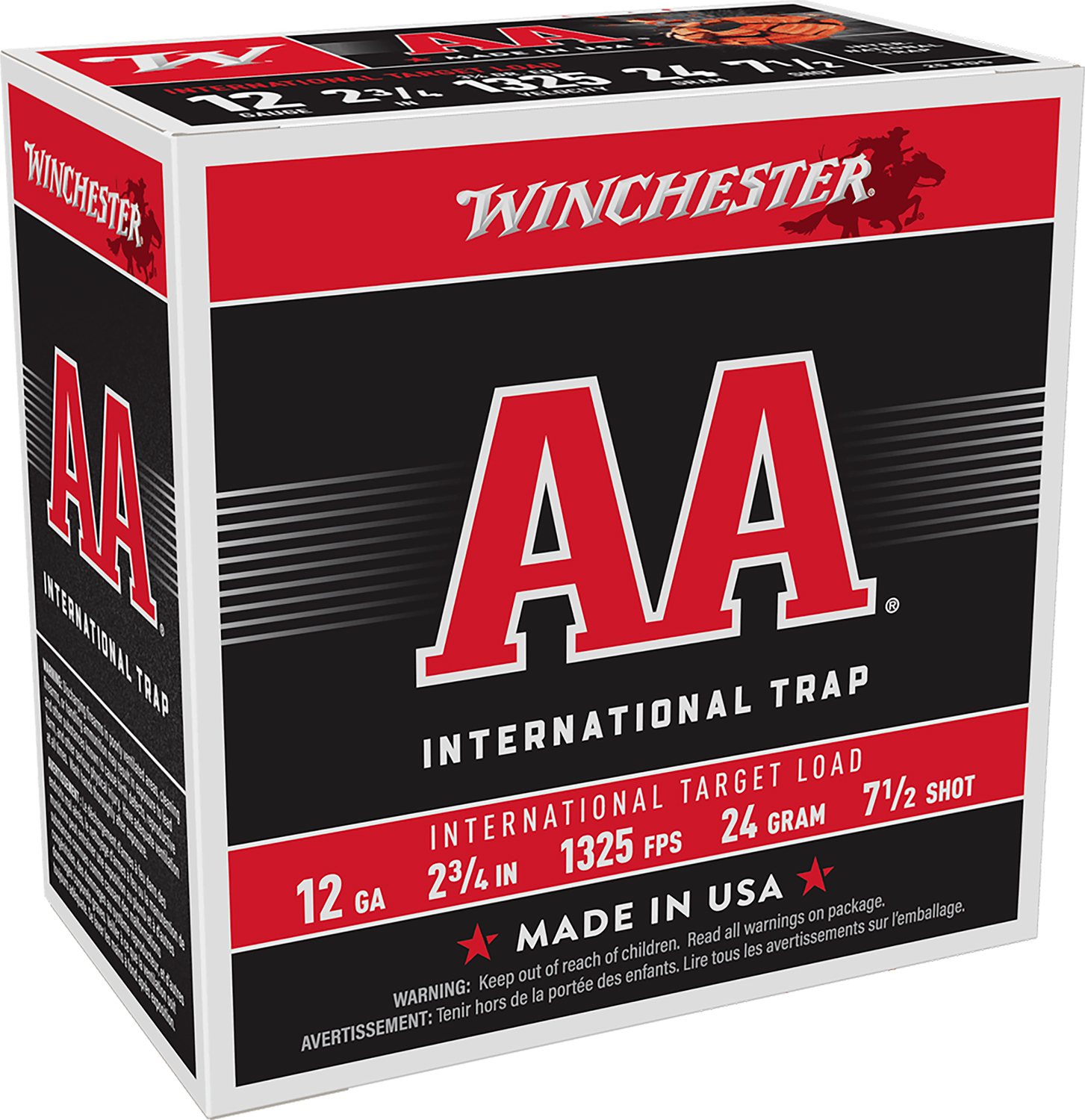 Winchester Ammo AANL127 AA International Target 12Gauge 2.75 Inch 7.5Shot 25 Per Box/10 Case  | 12GA | 020892009790