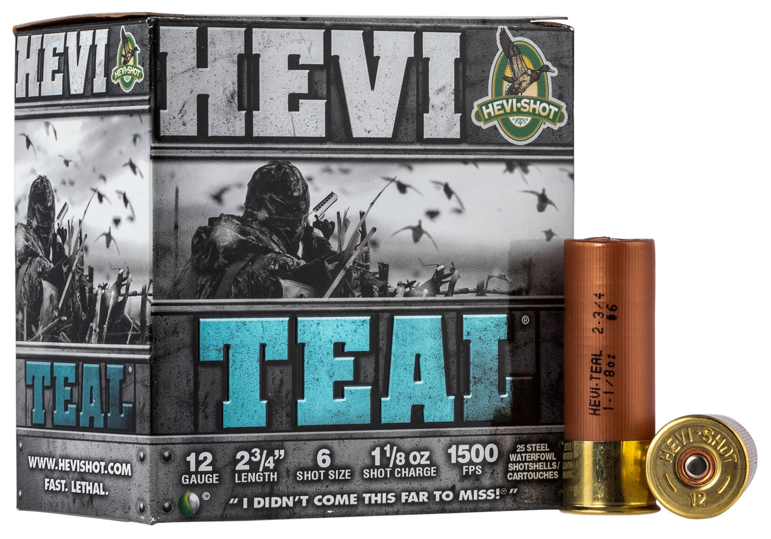 HEVI-Shot HS61226 HEVI-Teal  12 Gauge 2.75