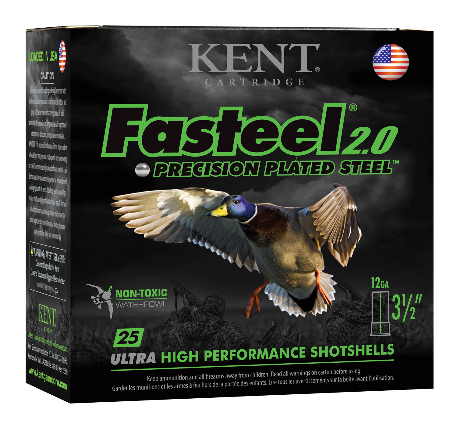 Kent Cartridge K1235FS363 Fasteel 2.0 12 Gauge 3.5