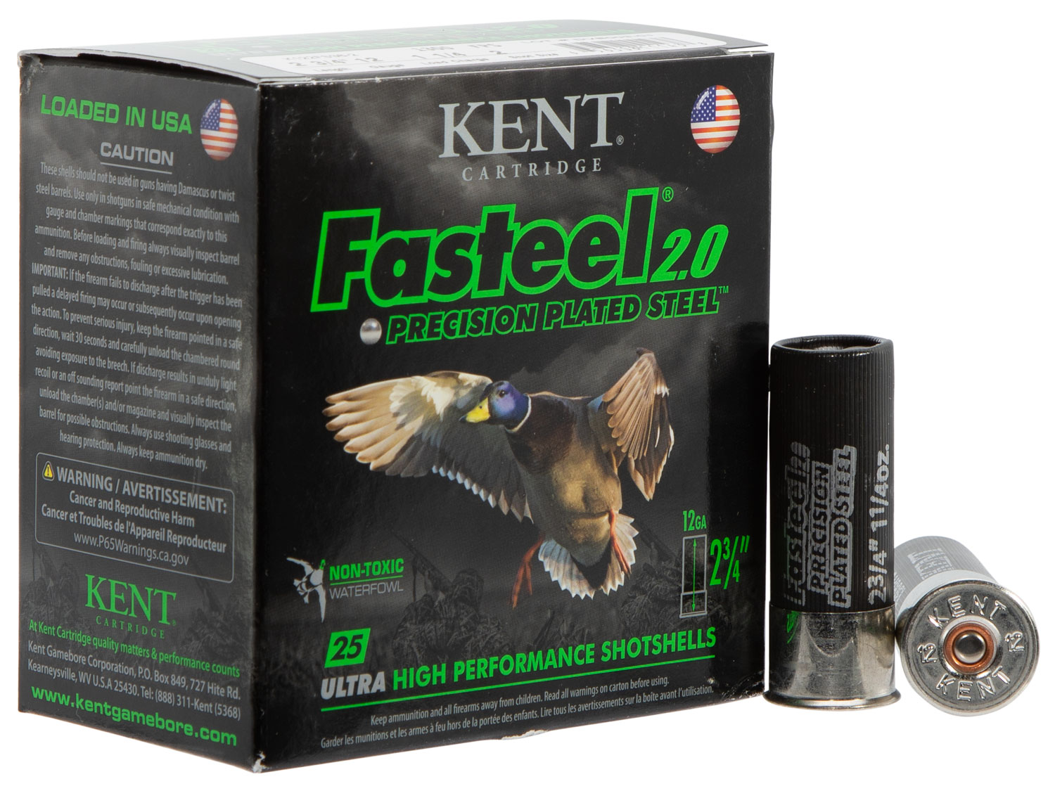Kent Cartridge K122FS362 Fasteel 2.0 12 Gauge 2.75