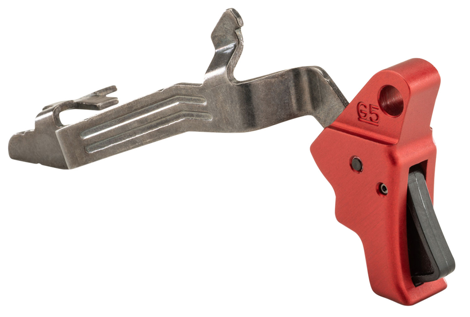 Apex Tactical 102151 Action Enhancement Trigger & Trigger Bar Drop-in Trigger with Apex Trigger Bar & Red Finish for Glock 17,19,19x,26,34,45 Gen5