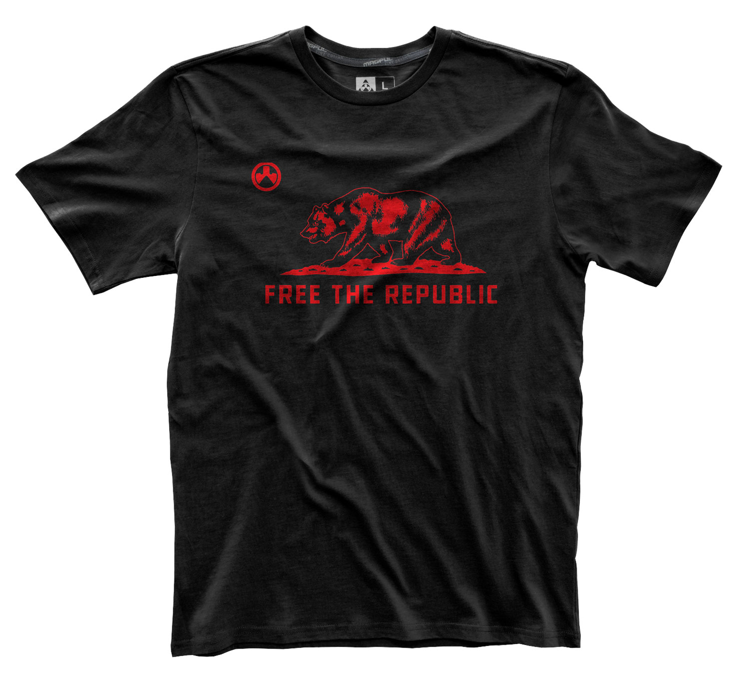 Magpul MAG1061-001-3X Fine Cotton Free the Republic T-Shirt XXXL Black
