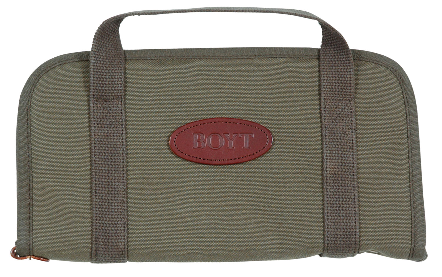 Boyt Harness 0PP650009 Rectangular Pistol Rug made of Waxed Canvas with OD Green Finish, Cotton Batten Padding & Quilted Flannel Lining 13