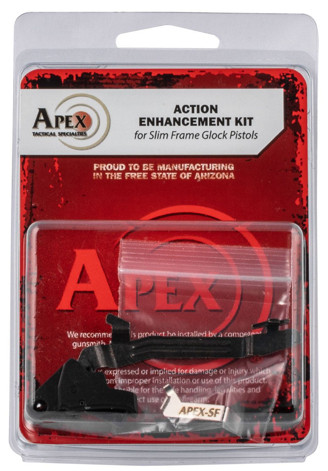 Apex Tactical 102117 Action Enhancement Kit Black Drop-in Trigger Compatible w/Glock 43/43X/48 Right Hand