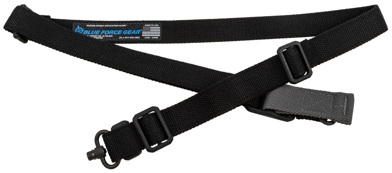 Blue Force Gear VCAS2TO1PB125AABK Vickers 221 Sling made of Black Cordura with 54