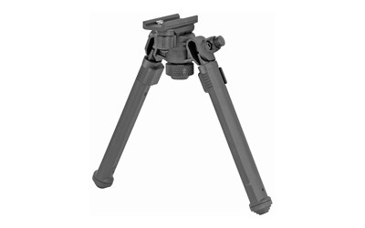 Magpul MAG1075-BLK Bipod  made of Aluminum with Black Finish, Sling Stud Attachment, 6.30-10.30