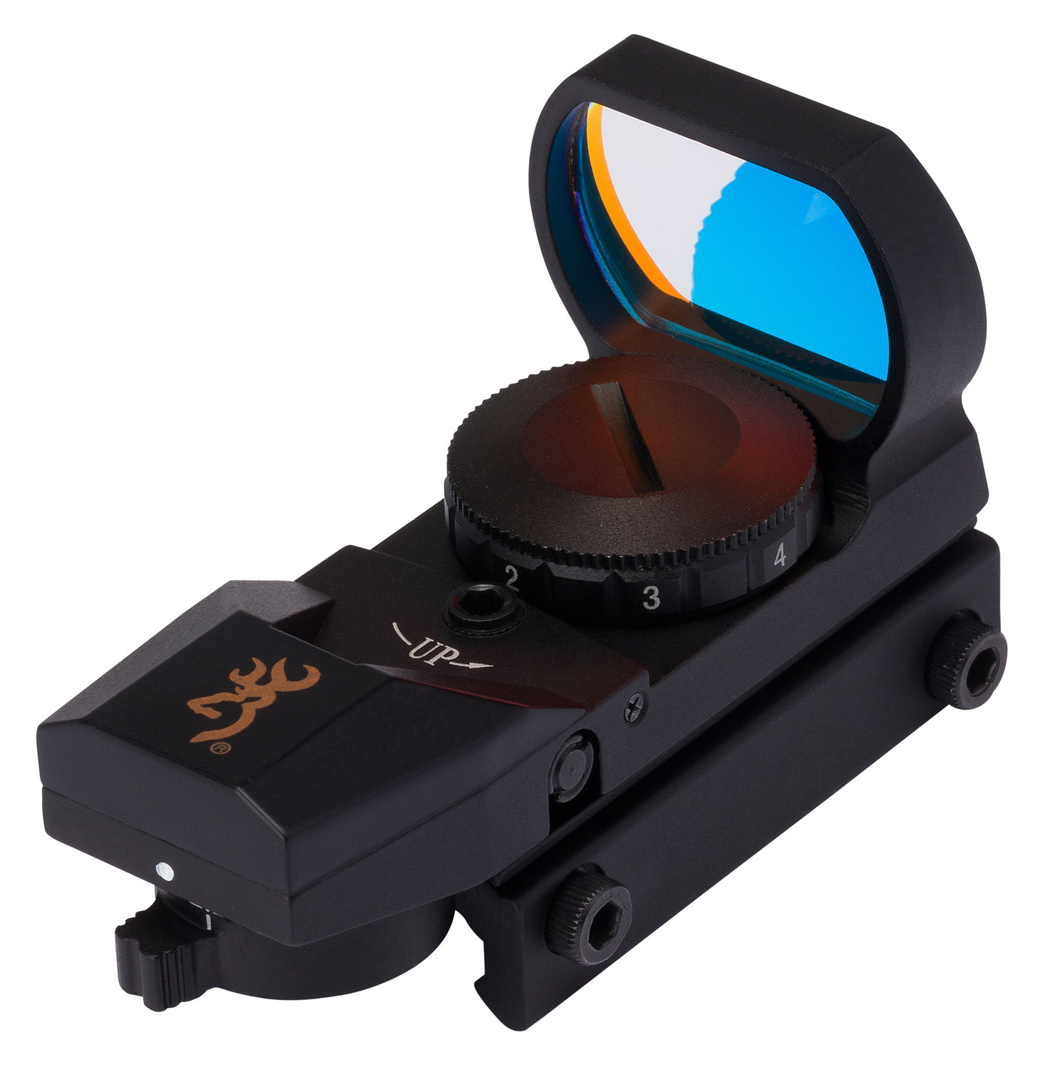 Browning 1290230 Buck Mark  Black Anodized 1x 3 MOA Multi Red Dot Reticle