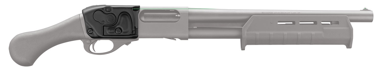 Crimson Trace LS870G LaserSaddle  5mW Green Laser with 532nM Wavelength & Black Finish for 12 Gauge Remington 870, Tac-14
