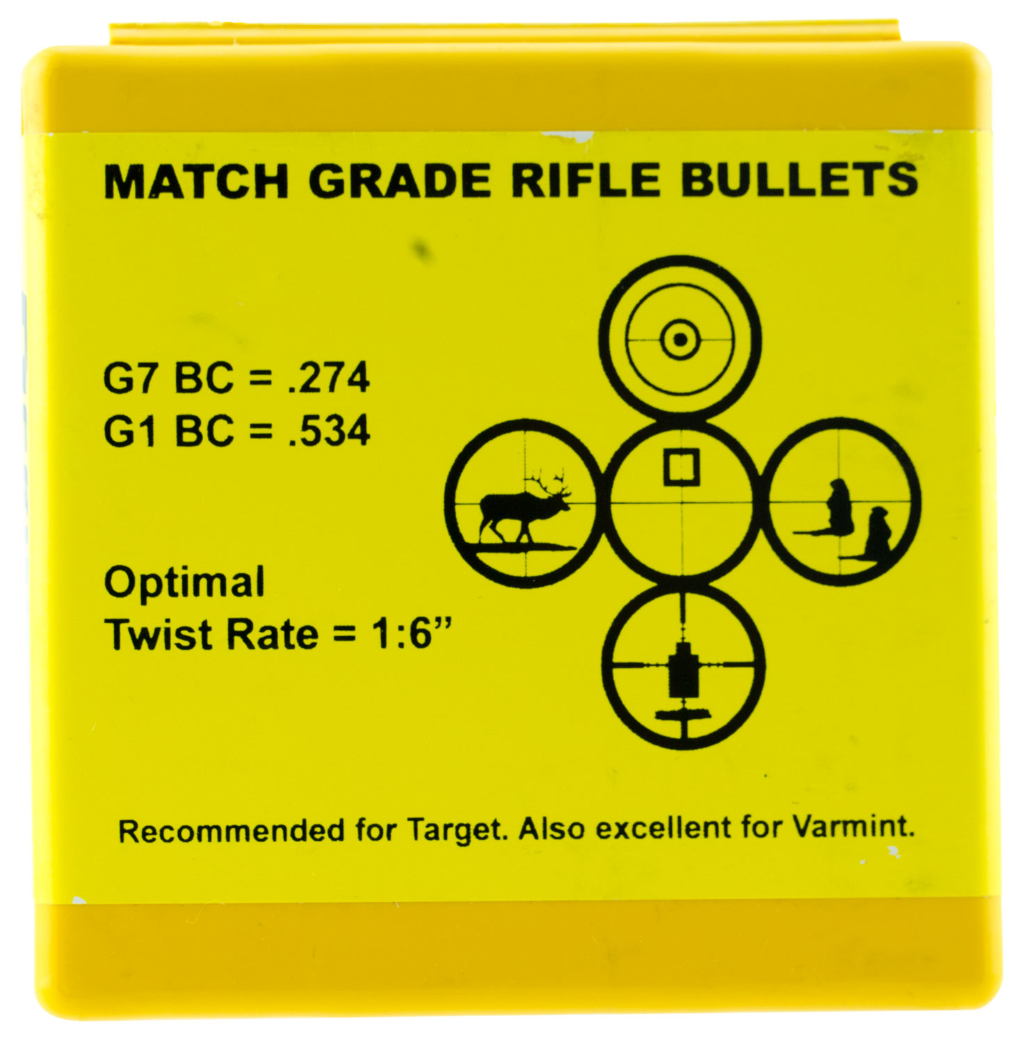 Berger Bullets 22423 Target  .22 Cal .224 90 gr Secant Very Low Drag 100 Per Box