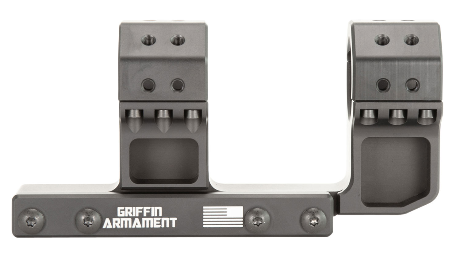 Griffin Armament SMC193H30MM SPRM Scope Mount/Ring Combo Black Anodized Cantilever 30mm Tube 1.93