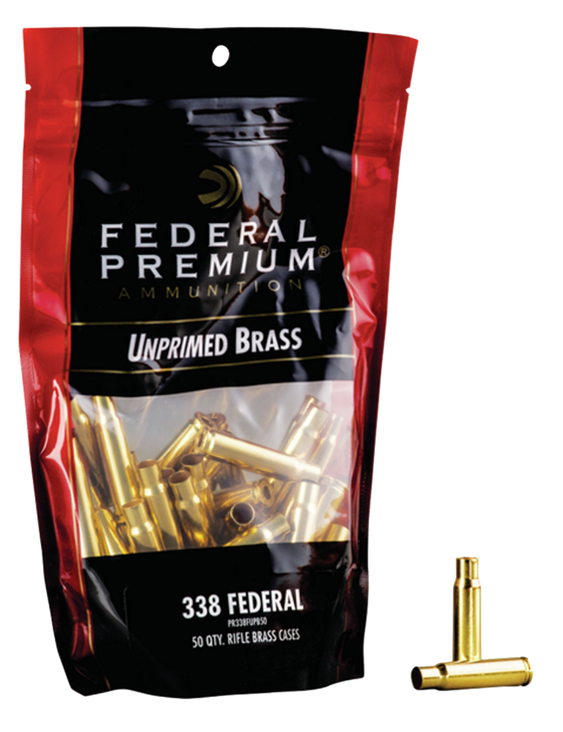 Federal PR3338FUPB50 Gold Medal  338 Federal Brass 50
