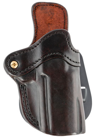 1791 Gunleather ORPDH24SBRR BH2.4 Optic Ready OWB 2.4 Signature Brown Leather Paddle Fits Walther PPQ/Sig P320/Springfield XD-M