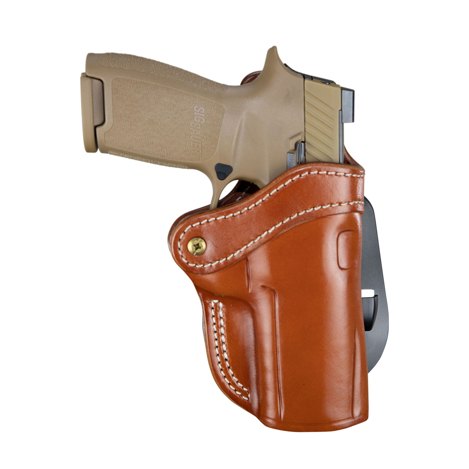 1791 Gunleather PDH24CBRR PDH 2.4  Classic Brown Leather OWB Springfield XD-M/Sig P320 Right Hand