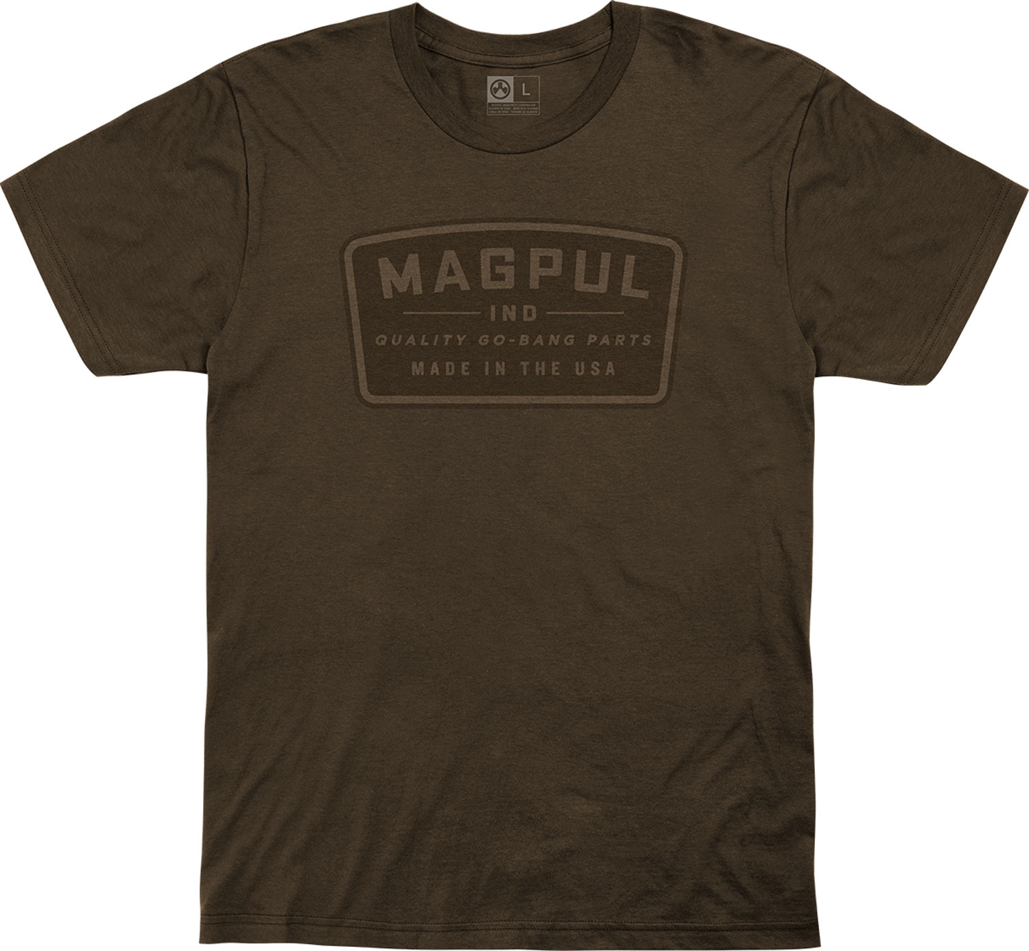 Magpul MAG1111-200-M Go Bang Parts T-Shirts Brown Medium Short Sleeve