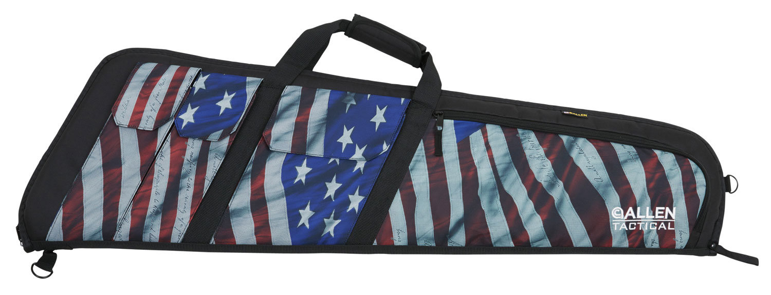 Allen 10904 Victory Wedge Tactical Case made of Endura with Victory Stars & Stripes, Black Trim, Foam Padding, External Pockets & Lockable Zippers 41