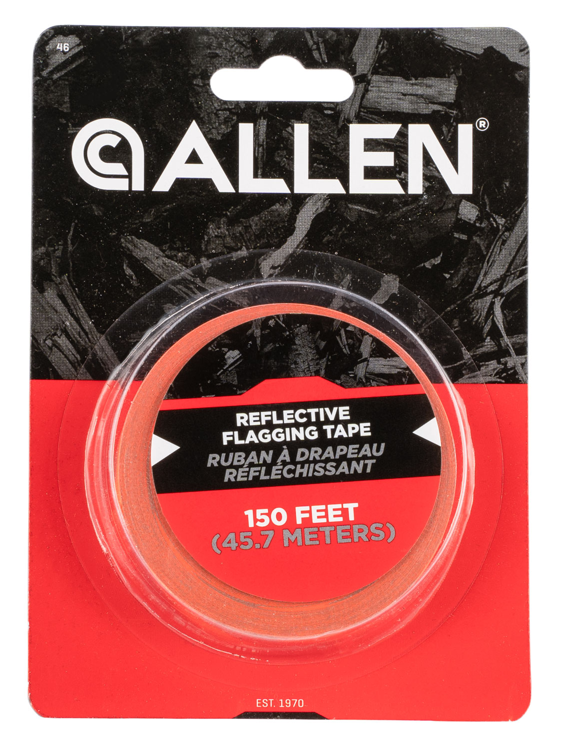 Allen 46 Flagging Tape Reflective Orange 150 Roll