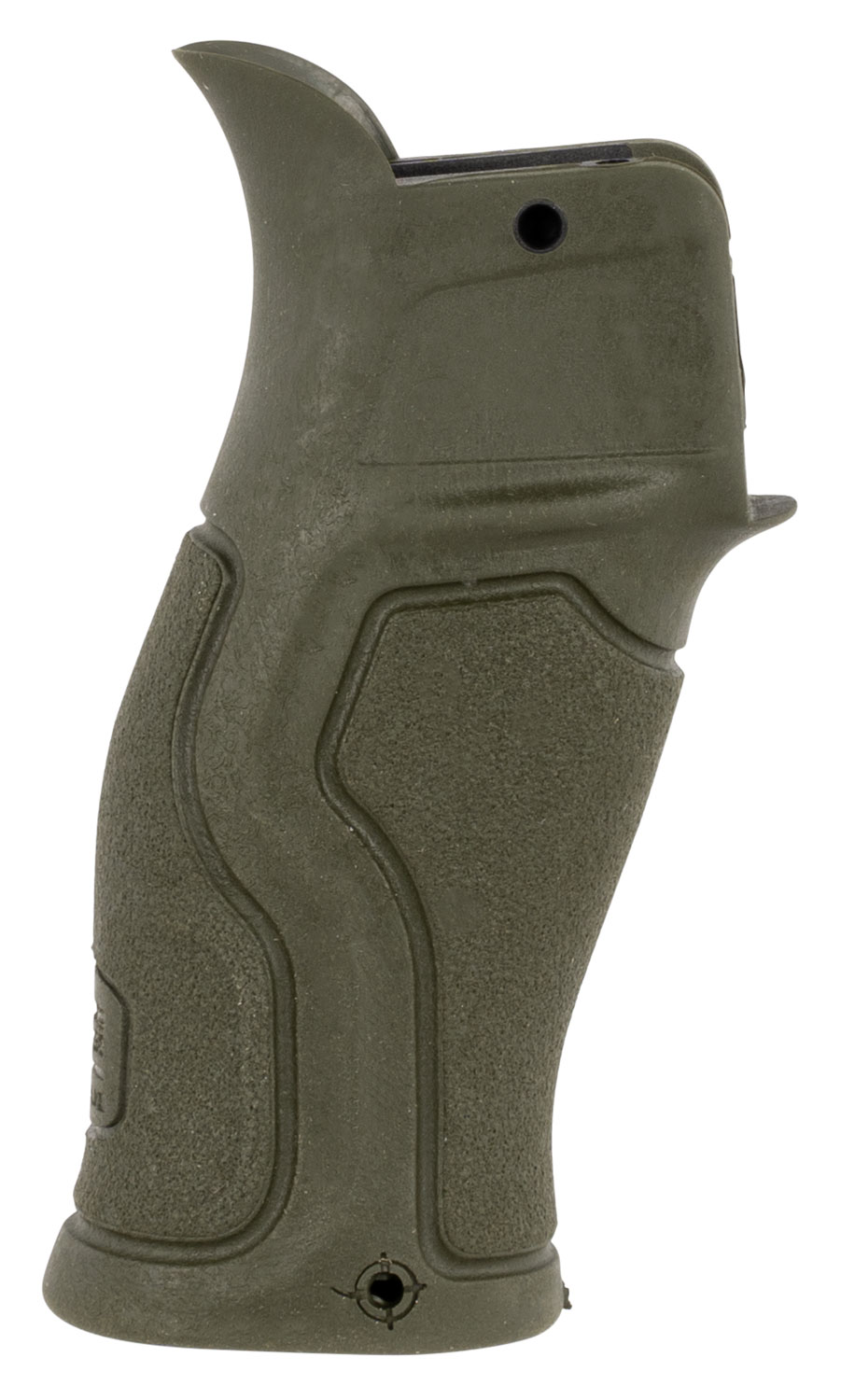 FAB Defense FX-GRADUSG Gradus Ergonomic Pistol Grip 15 Degree OD Green Polymer with Rubber Overmold for AR-15, AR-10, M4, M16