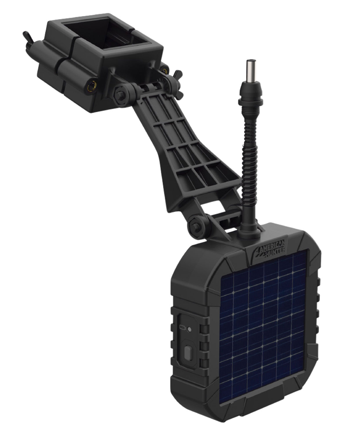 American Hunter AHSLR Power Solar Panel Fits XD-Pro/XDE-Pro/Econ Feeder Kits 6V Internal Rechargeable Li-ion Battery Black