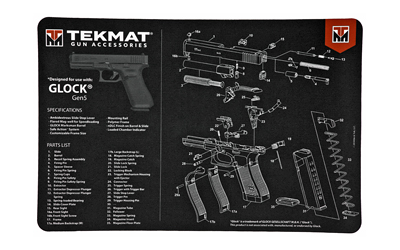 TekMat 11"x 17" Slip 2000 Gun Cleaning Mat "Glock" 