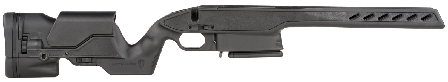 Archangel AAS111SLA Precision Stock  Black Synthetic Aluminum Pillar Bedded for Savage 110/111 Long Action Standard Calibers (Will Not Fit Magnum Calbers) Right Hand