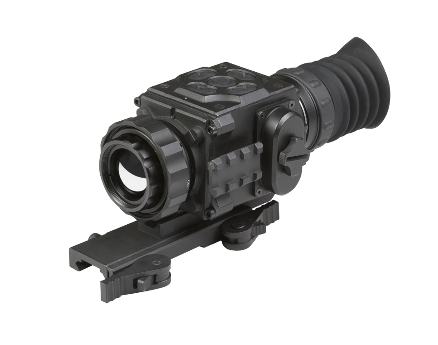 AGM Global Vision 3083455004SE21 Secutor TS25-384 Thermal Rifle Scope Black Matte 1.2x 25mm Multi Reticle Digital 1x/2x/4x/PIP Zoom 384x288, 50Hz Resolution Features Rangefinder