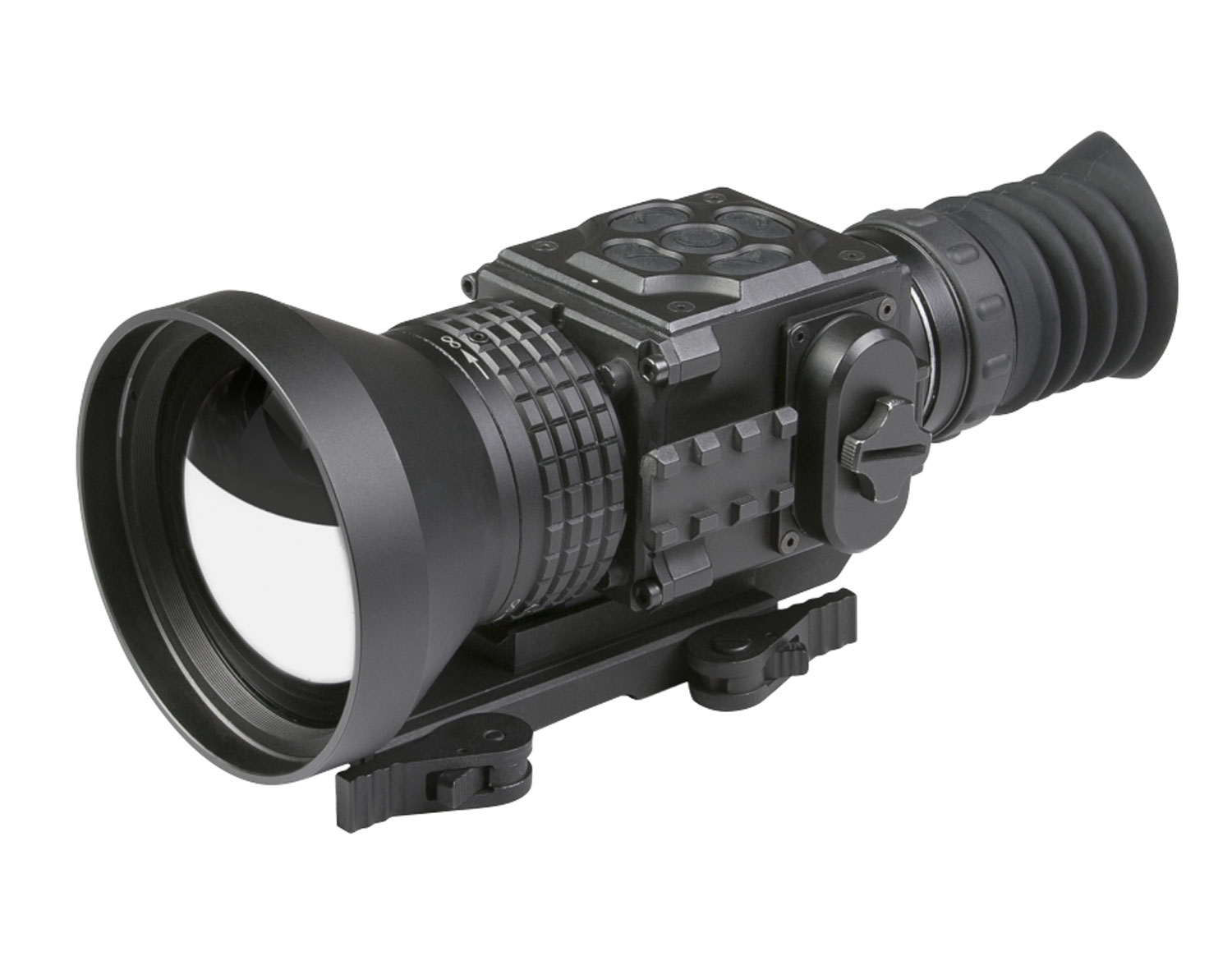 AGM Global Vision 3083455008SE71 Secutor T75-384 Thermal Rifle Scope Black 3.6x 75mm Multi Reticle 384x288, 50Hz Resolution Zoom Digital 1x/2x/4x/PIP Features Rangefinder