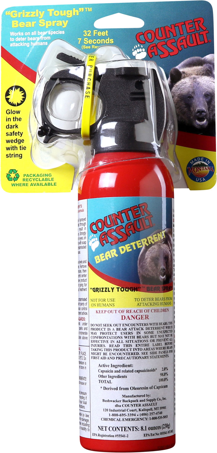 Counter Assault 15067024 Bear Spray  Capsaicin Range 32 ft7 Seconds 8.10 oz | 722031414389