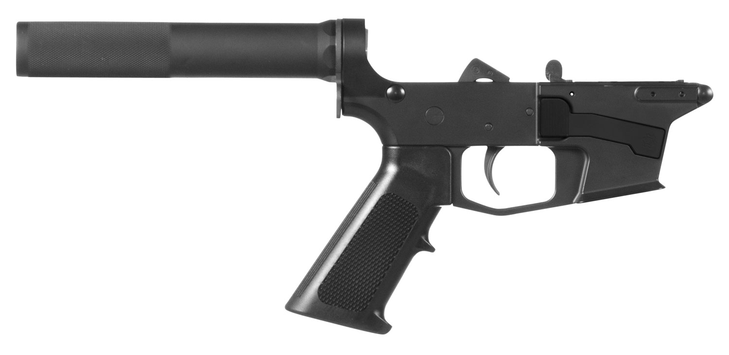 CMMG 92CA339 Lower Group  9mm Luger 7075-T6 Aluminum Black Anodized, Black CMMG Pistol Tube & A2 Pistol Grip for CMMG Banshee 100 MK17 Pistol