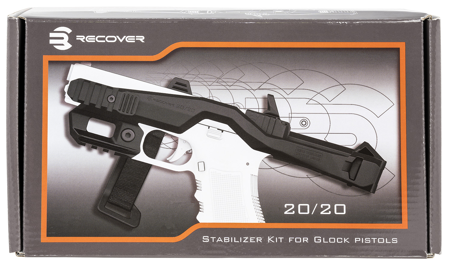 Recover Tactical 20/20H Tactical 20/20 Stabilizer Kit  Synthetic Black with G7 Holster w/Pistol Adapter