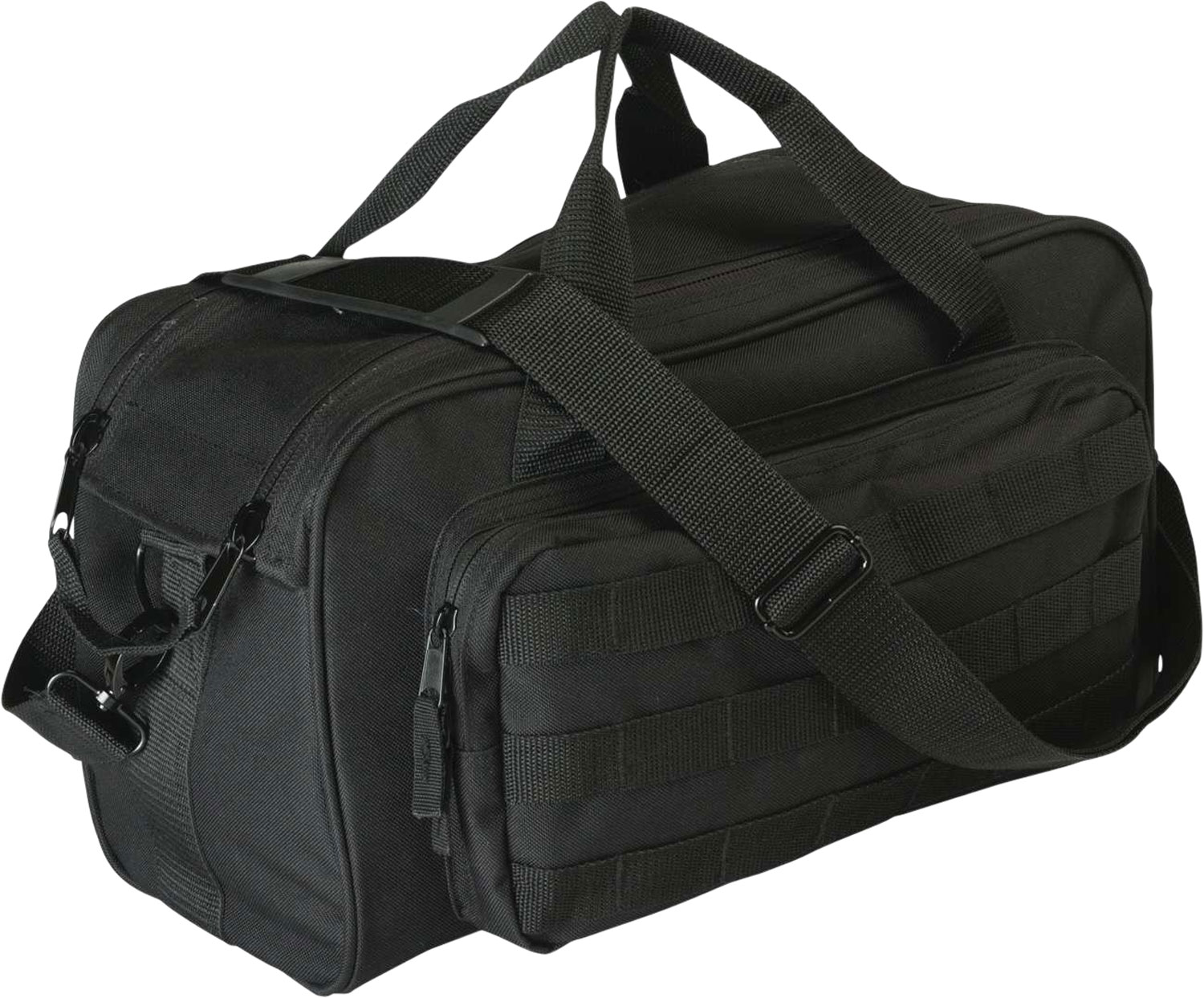 Allen 2205 Range Bag  Black Cordura with MOLLE Loops, Detachable Shoulder Strap & Padded Pistol Rug 15