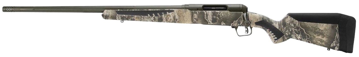 Savage Arms 57752 110 Timberline 300 WSM 21 24 Inch, OD Green Cerakote, Realtree Excape Fixed AccuStock with AccuFit, Left Hand  | .300 WSM | 011356577528