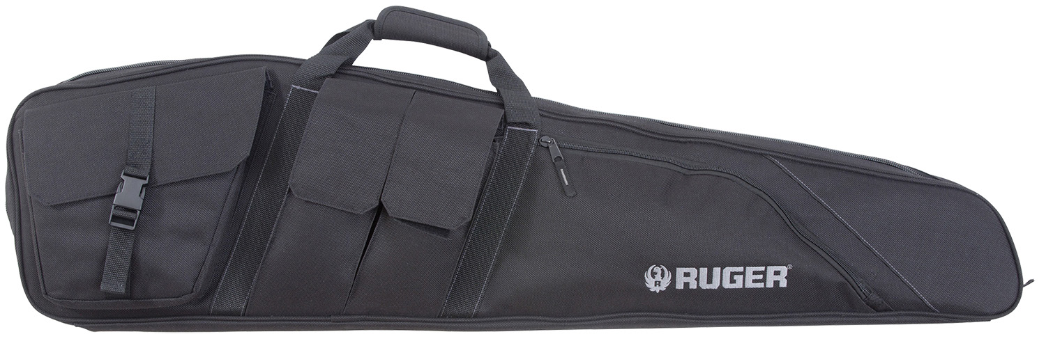 Ruger 27932 Defiance Tactical Rifle Case  42 Inch Black Endura with Ruger Logo, Carry Handle, Knit Lining, Mag Pocket, Accessory Pockets  Lockable Zipper | 026509011040