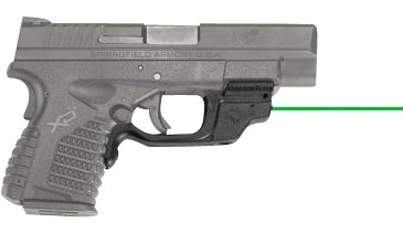Crimson Trace 0101820 Laserguard  5mW Green Laser with 532nM Wavelength & Black Finish for Springfield Hellcat