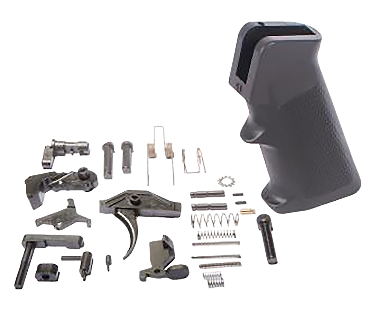 ATI ATIATI15LPKNANO Saf-T-First Lower Parts Kit AR-Platform Black Grip, Black Stock
