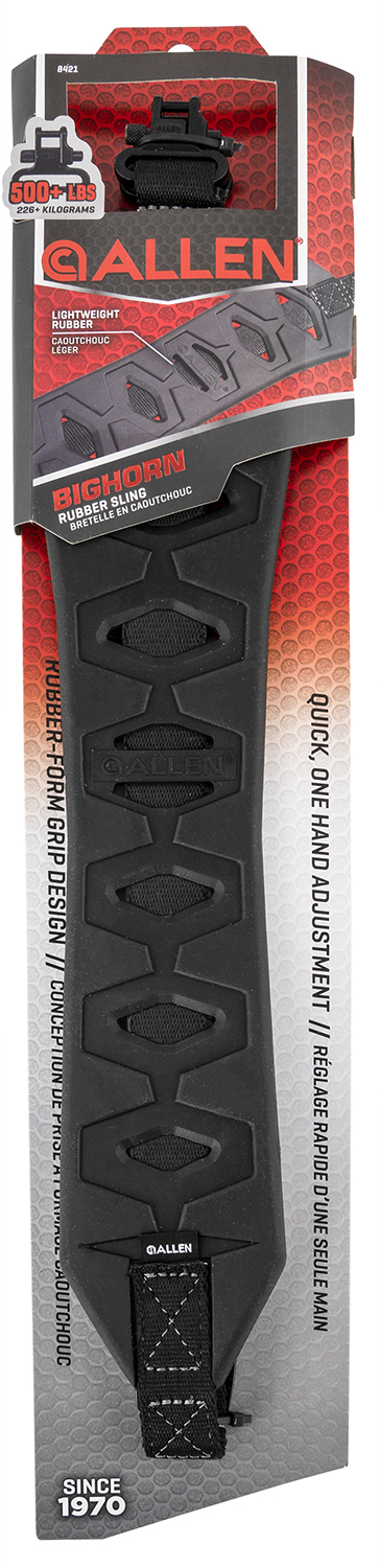 Allen 8421 Big Horn Sling made of Charcoal Gray with Black Accents Silicone Rubber, 20