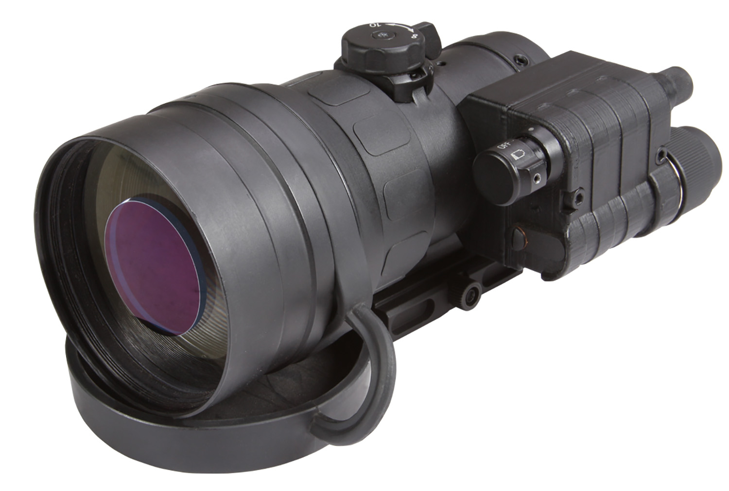 AGM Global Vision 16CO2122103031 Comanche-22 NL3 Night Vision Riflescope Black Anodized Unity 1x80mm Gen 2+ Level 3